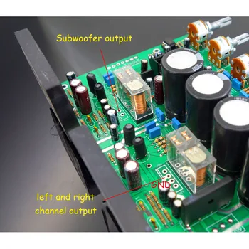 STK401 Subwoofer Amplificador Audio Valdes 70Wx2+200W 2.1 Kanālu Skaņas Pastiprinātāji HIFI Amp Skaļrunis