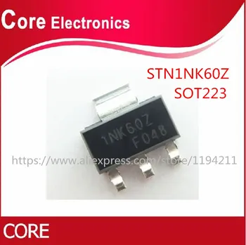 STN1NK60Z 1NK60Z MOSFET N-CH 600V 300MA SOT223 IC jaunas