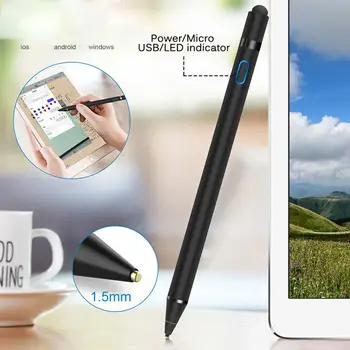 Stylus Zīmuli Apple, IPad, Android Planšetdatora Pildspalvu, Zīmuli Rasējums 2in1 Capacitive Touch Ekrāns Pildspalva Mobilo Tālruņu Smart Pen Papildaprīkojuma