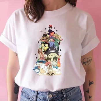 Sunfiz YF Vasaras Vīrieši Sievietes Karikatūra, Drēbes, T-Kreklu Japāņu Anime Ghibli Hayao Miyazaki Anime Garu Prom, T Krekls