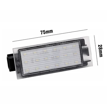 SUNKIA 2gab/set LED Licences Numura zīme 18# Augstas Kvalitātes SMD LED Bnze Citan(Typ 415)/Smart 453 Fortwo LED Signāla Lampa