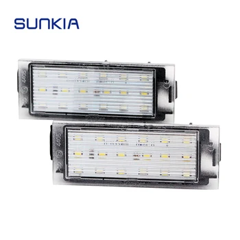 SUNKIA 2gab/set LED Licences Numura zīme 18# Augstas Kvalitātes SMD LED Bnze Citan(Typ 415)/Smart 453 Fortwo LED Signāla Lampa