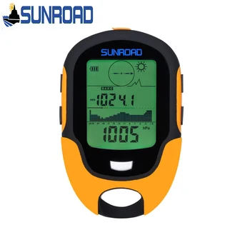 SUNROAD Puses-turēt Kompass, Altimetrs, Barometrs, kas Kāpšanas Darbojas Temperatūras Ūdensizturīgs Apgaismojums USB Uzlādējams Kabatas pulkstenis