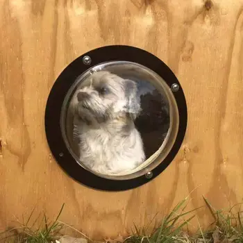 Suns Iluminators Logu Kārta Caurspīdīga par Žogu Pet Peek skaties Izturīgs Dome