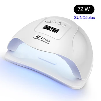SUNX 5 Dual UV LED Nagu Lampu 54/36W 36 GAB Led Nagu Žāvētājs SAULES Gaismas Konservēšanas UV Gela Nagu laka Ar Sensoru LCD Displejs