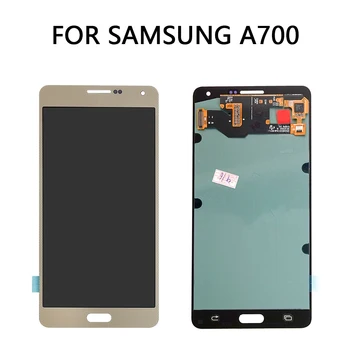 Super AMOLED LCD Samsung A700F Galaxy A7. Gadam Displejs, Touch Screen Digitizer A700F A700M Samsung A7. gadam frontālās A700