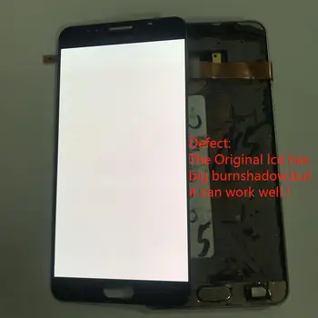 Super Amoled LCD Samsung Galaxy Note 5 N920C Touch Screen Montāža NOTE5 SM-N920F Ar Sadedzināt Ēnu LCD Ekrānu