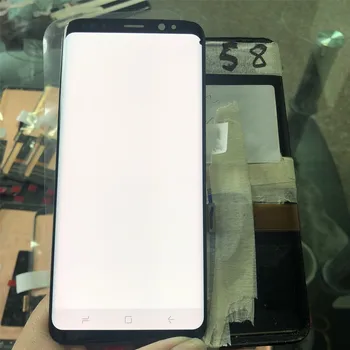 Super Amoled S8 Displejs SAMSUNG Galaxy S8 Ekrānu Nomaiņa LCD Touch Digitizer Montāža G950 G950F ar RĀMI dead pixel
