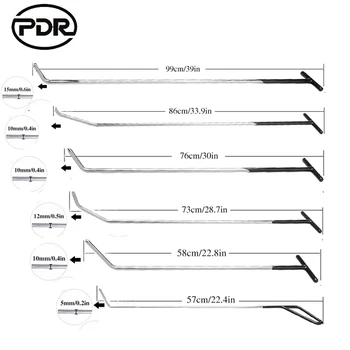 Super PDR Āķis Rīki Push Stieņi Dent Removal Tools Paintless Dent Remonts, Instrumenti, Auto Virsbūves Remonta Komplekts TNT/DHL Bezmaksas Piegāde