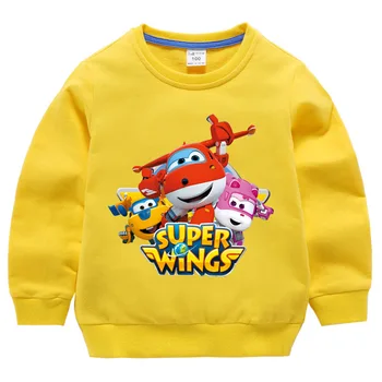Super Spārniem Zēnu sporta Krekli Apģērbu Karikatūra Bērnu Zēnu T-krekls Bērniem Topi Meitene Drēbes 1-10 Gadiem