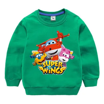 Super Spārniem Zēnu sporta Krekli Apģērbu Karikatūra Bērnu Zēnu T-krekls Bērniem Topi Meitene Drēbes 1-10 Gadiem