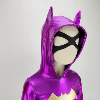Supervaronis Meitenes Kleita pelēkā vārna - Batgirl Kostīms Bērniem TuTu Kleita Halovīni Kostīms (3-9Years) Puse Kleita