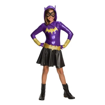 Supervaronis Meitenes Kleita pelēkā vārna - Batgirl Kostīms Bērniem TuTu Kleita Halovīni Kostīms (3-9Years) Puse Kleita