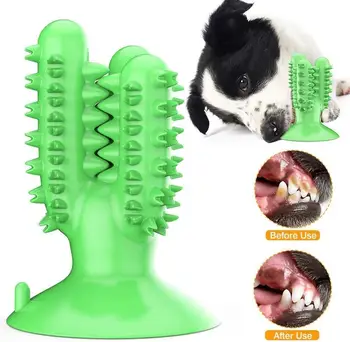 Suņa zobu Suka rotaļlieta Suns Molāro zobu Suka Stick Noplūdes Lācis Bite-izturīgs Rotaļlietas Lieliem, Vidējiem un Maziem Pet Suņiem