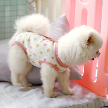 Suņu Apģērbu Kucēnu Suņu Rotaļu Schnauzer Pomerānijas Chihuahua Bichon Cute Pet Suns Drēbes Ietin Vēdera četrkājainajiem Drēbes