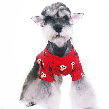 Suņu Apģērbu Maziem Suņiem Vasaras Tshirt franču Buldogs Džemperis Mopsis Mājdzīvnieku Kucēns Apģērbu Chihuahua Kostīmu Karikatūra Izdrukāt