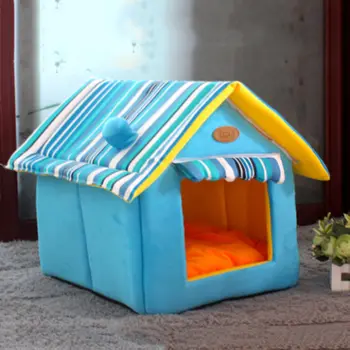 Suņu Mājas, Suņu Gulta noņemami Un Mazgājami Pet Ligzdu Dog House Ūdensizturīgs Svītrainām Pet House Bed Cover Suņu Lielajiem Un Vidējiem