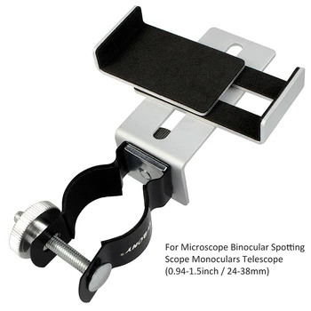 SVBONY 24-38mm universālā mobilo telefona turētāju regulējams adaptera uzstādīšana mikroskopu novērošanas diapazona teleskopu klipu turētājs