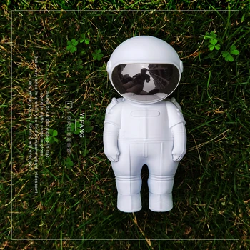 Sveķu astronauts statuetes modes astronautu un mēness skulptūru dekorēšanai miniatūras astronauts statuetes dāvanas