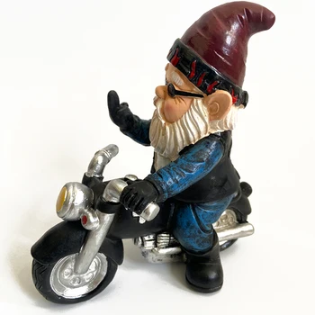 Sveķu Gnome Statuja Izjādes motociklu Ziemassvētku Saģērbt DIY Dārza Sveķu Rūķis Santa Claus Mājas Dekoru Rotājumi Dzimšanas dienas dāvanas
