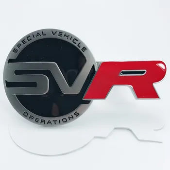 SVR Red R Auto Stils Restes Emblēma Bagāžnieka Uzlīme Emblēma par Range Rover Sport Discovery Freelander SV Speical Transportlīdzekļa Darbība