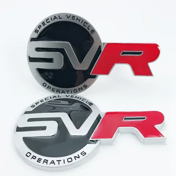 SVR Red R Auto Stils Restes Emblēma Bagāžnieka Uzlīme Emblēma par Range Rover Sport Discovery Freelander SV Speical Transportlīdzekļa Darbība