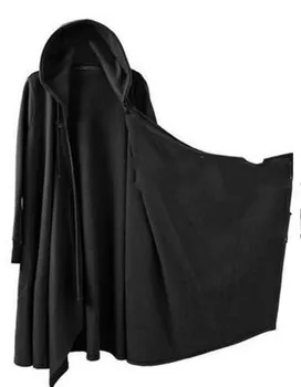 S~5XL Jaunā Vīriešu apģērbu PLUS LIELUMA GD ar kapuci apmetnis punktā jaciņa cape apmetnis vīriešu sporta krekls zaudēt dziedātāja kostīms