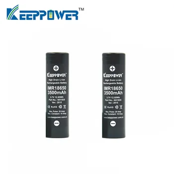 Sākotnējo 2 Gab KeepPower IMR 18650 akumulatoru IMR18650 3500mAh 3,7 V 20A max izlādes augstas jaudas akumulatora NH1835 piliens kuģniecība