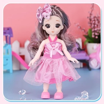 Sākotnējā 16cm Modes BJD Lelles 13 Kopīgas Kustamo Princese Lelle, Rotaļlietas veido Saģērbt Skaistumu Cute Baby Lelle, Rotaļlietas Bērniem Dāvanas