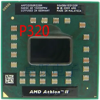Sākotnējā AMD Athlon Laptop CPU Athlon II Dual-Core AMP320SGR22GM P320 2.1 GHz 1M 25W bezmaksas piegāde