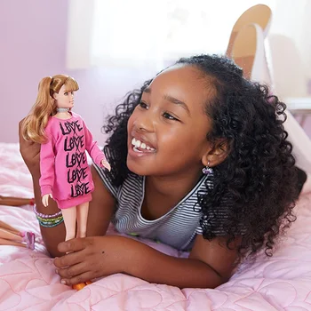 Sākotnējā Barbie Fashionista Lelle Meitene Princese Rotaļu Barbie Okupācijas Leļļu Apģērbu Modes Ikonas Dzimšanas dienas Dāvana Bērniem FBR37