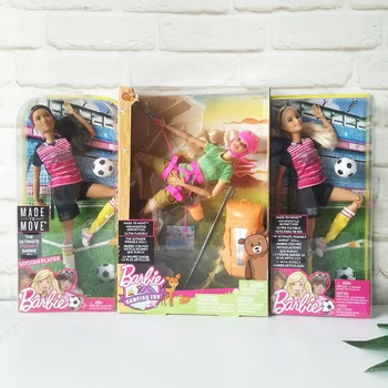 Sākotnējā Barbie Lelle Veikti, Lai Pārvietotu 22 Šarnīrveida Locītavu Athelete Lelles Bērniem Patiesu Barbie, Lelles, Rotaļlietas Meitenēm
