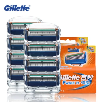 Sākotnējā Gillette Fusion Vīriešiem 5Blades Skuvekļu Asmenīšu Kasetnes Rokasgrāmata Drošība Skūšanās Asmeņi 4/8pcs/kaste