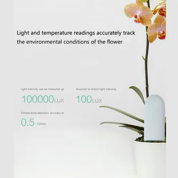 Sākotnējā HHCC Ziedu Uzraudzīt Iekārtas Augsnes Ūdens, Gaismas Smart Testeri Xiaomi Mi Mājās Kontroli Augu Sensors Dārza Ziedu Sensors