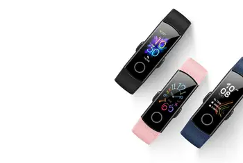 Sākotnējā Huawei Honor Joslu 5 Smart Aproce Oximeter AMOLED Touch Krāsu Ekrāns Peldēt Poza Atklāt 5ATM Ūdensizturīgs Godu Band