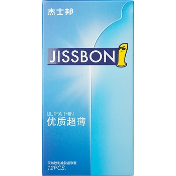 Sākotnējā Jissbon 52mm Dabīgā Lateksa Ultra Thin Prezervatīvi, Lube, Kontracepcijas Rotaļlietas G Spot Dzimumlocekļa Uzmava Pieaugušo Seksa Produkti