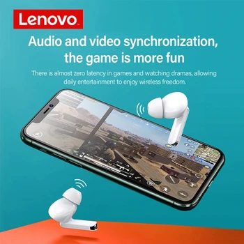 Sākotnējā Lenovo XT90 Bezvadu Austiņas Bluetooth 5.0 Sporta Touch Austiņu Pogu, IPX5 Ūdensizturīgs ausu aizbāžņi 300mAh Uzlādes Kaste