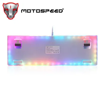 Sākotnējā Motospeed K87S Spēļu Mehāniskās Klaviatūras USB Vadu 87 taustiņi ar RGB Apgaismojums Sarkana/Zila Slēdzi-PC Dators Gamer