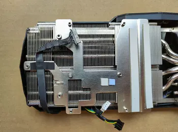 Sākotnējā MSI RTX2080 HERCOGS Graphics Video kartes dzesētāja ventilators ar siltuma izlietnes