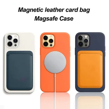 Sākotnējā Oficiālais Magnētisko Lietā Par iPhone 12 Pro Max Luksusa Ādas Kartes Soma Case For iPhone 12 Mini 12Pro Mobilo Telefonu Gadījumā