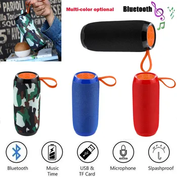 Sākotnējā Portatīvā Bluetooth Mini Speaker Bezvadu Bluetooth 4.0 Stereo Brīvroku Mūzikas Kvadrātveida Rūtiņu USB/TF/FM Radio Audio