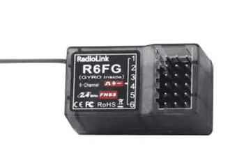 Sākotnējā Radiolink R6FG uztvērējs 2.4 G 6-ch žiroskopu integrētu par RC6GS, RC4GS, RC4G, RC3S, T8FB raidītājs