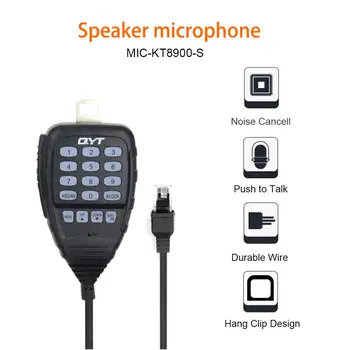Sākotnējā Rokas Mikrofons QYT KT-5800 KT8900 KT-8900D KT-7900D KT-780 plus KT-980 plus Mobile Radio 10.00*7.00*5.00 CM