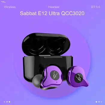 Sākotnējā Sabbat E12 Ultra TWS Qualcomm QCC3020 BT5.0 Aptx Bezvadu Austiņas Sporta HiFi Stereo Earbuds Trokšņa Samazināšanas Austiņas