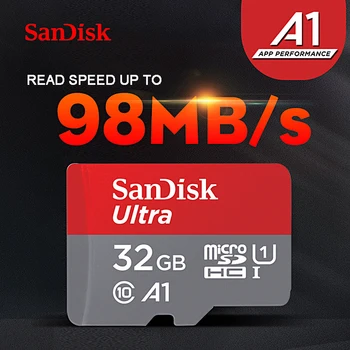 Sākotnējā SanDisk Ultra micro SD kartes 128GB 64GB microSDXC 16GB 32GB microSDHC Class10 A1 UHS-I Atmiņas Karte 200GB 256 GB TF Kartes