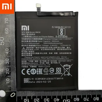 Sākotnējā Tālruņa Akumulatora BM3E par Xiaomi Mi 8 Mi8 M8 Nekustamā 3400mAh Augstas Kvalitātes Rezerves Akumulatoru