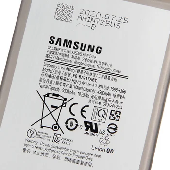 Sākotnējā Tālruņa Akumulatora EB-BA217ABY Samsung Galaxy A21s Nomaiņa Akumulatora 5000mAh KN(Izcelsmes) Batterie De Rechange