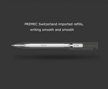 Sākotnējā Xiaomi Mijia Metāla zīmju Pildspalvas PREMEC Gluda Šveice Piepildīt 0.5 mm Parakstīšanas Pildspalvas Mi Alumīnija Sakausējuma Pildspalvas OEM Melna Zila