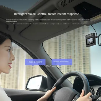 Sākotnējā Xiaomi Smart Home Automašīnu Ierakstīt Attēlu 130 grādu Super Platleņķa Objektīva 3D Trokšņa Samazināšanas Nakts Redzamības par Mijia App