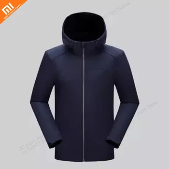 Sākotnējā youpin pretvēja siltu mīkstu apvalku mētelis pāris jaka termostats tehnoloģiju vilnas ziemas mētelis smart silts apģērbs